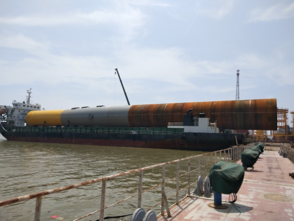 中山基地完成第十二套單樁裝船交付 再創(chuàng)時效記錄.png