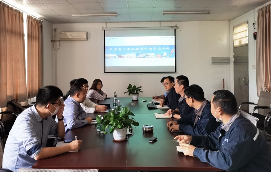 集團建模辦調(diào)研重工舾裝件標準化、自動化工作