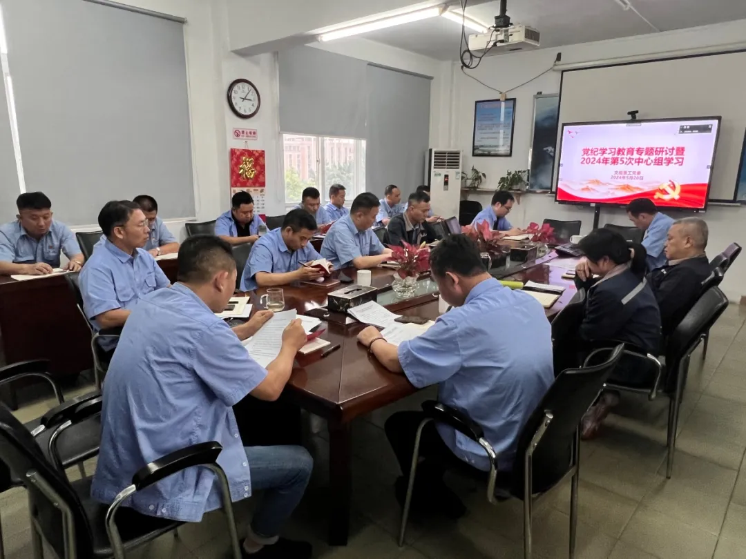 黨紀學習教育 | 公司黨委召開專題學習研討